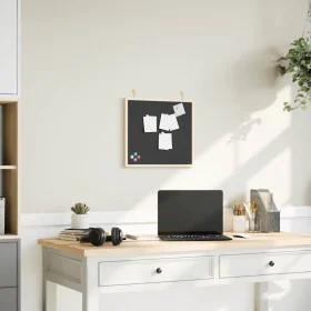 Pizarra con marco de madera maciza de pino negra 40x40 cm by , Notice boards - Ref: Foro24-4017410, Price: 13,65 €, Discount: %