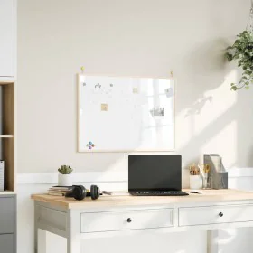 Pizarra blanca magnética con marco de madera de pino 80x55 cm by , Notice boards - Ref: Foro24-4017406, Price: 37,90 €, Disco...