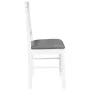 Sillas de comedor con cojines 2uds madera maciza blanco caucho von , Essstühle - Ref: Foro24-4102429, Preis: 103,32 €, Rabatt: %