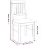 Sillas de comedor con cojines 2uds madera maciza blanco caucho von , Essstühle - Ref: Foro24-4102429, Preis: 103,32 €, Rabatt: %