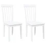 Sillas de comedor 2 unidades madera maciza de caucho blanco von , Essstühle - Ref: Foro24-4102393, Preis: 100,54 €, Rabatt: %