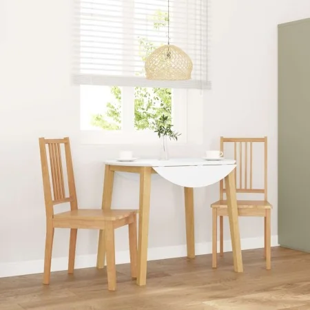 Sillas de comedor 2 uds madera maciza natural caucho von , Essstühle - Ref: Foro24-4102398, Preis: 107,29 €, Rabatt: %