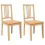 Sillas de comedor 2 uds madera maciza natural caucho von , Essstühle - Ref: Foro24-4102398, Preis: 107,29 €, Rabatt: %