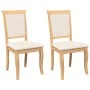 Sillas de comedor con cojines 2uds madera maciza natural caucho von , Essstühle - Ref: Foro24-4102488, Preis: 175,32 €, Rabat...
