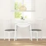 Sillas de comedor con cojines 2uds madera maciza blanco caucho von , Essstühle - Ref: Foro24-4102391, Preis: 99,74 €, Rabatt: %