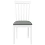Sillas de comedor con cojines 2uds madera maciza blanco caucho von , Essstühle - Ref: Foro24-4102391, Preis: 99,74 €, Rabatt: %