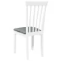 Sillas de comedor con cojines 2uds madera maciza blanco caucho von , Essstühle - Ref: Foro24-4102391, Preis: 99,74 €, Rabatt: %