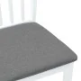 Sillas de comedor con cojines 2uds madera maciza blanco caucho von , Essstühle - Ref: Foro24-4102391, Preis: 99,74 €, Rabatt: %