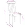 Sillas de comedor con cojines 2uds madera maciza blanco caucho von , Essstühle - Ref: Foro24-4102391, Preis: 99,74 €, Rabatt: %