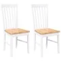 Sillas de comedor 2 unidades madera maciza de caucho blanco by , dining chairs - Ref: Foro24-4102504, Price: 122,36 €, Discou...