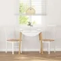 Sillas de comedor 2 unidades madera maciza de caucho blanco by , dining chairs - Ref: Foro24-4102504, Price: 122,36 €, Discou...