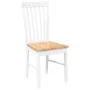 Sillas de comedor 2 unidades madera maciza de caucho blanco by , dining chairs - Ref: Foro24-4102504, Price: 122,36 €, Discou...