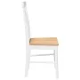 Sillas de comedor 2 unidades madera maciza de caucho blanco by , dining chairs - Ref: Foro24-4102504, Price: 122,36 €, Discou...