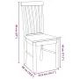 Sillas de comedor 2 unidades madera maciza de caucho blanco by , dining chairs - Ref: Foro24-4102504, Price: 122,36 €, Discou...