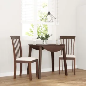 Sillas de comedor con cojines 2 uds madera maciza marrón caucho von , Essstühle - Ref: Foro24-4102387, Preis: 99,24 €, Rabatt: %