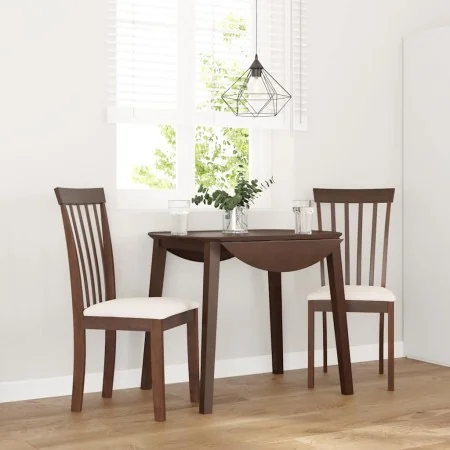Sillas de comedor con cojines 2 uds madera maciza marrón caucho von , Essstühle - Ref: Foro24-4102387, Preis: 99,24 €, Rabatt: %
