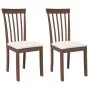 Sillas de comedor con cojines 2 uds madera maciza marrón caucho von , Essstühle - Ref: Foro24-4102387, Preis: 99,24 €, Rabatt: %