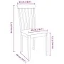 Sillas de comedor con cojines 2 uds madera maciza marrón caucho von , Essstühle - Ref: Foro24-4102387, Preis: 99,24 €, Rabatt: %