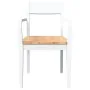 Sillas de comedor 2 unidades madera maciza de caucho blanco von , Essstühle - Ref: Foro24-4102512, Preis: 173,22 €, Rabatt: %