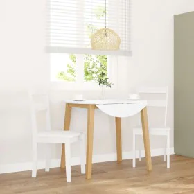 Sillas de comedor 2 unidades madera maciza de caucho blanco by , dining chairs - Ref: Foro24-4102385, Price: 98,14 €, Discoun...