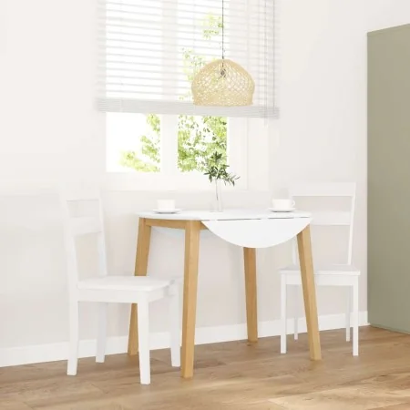 Sillas de comedor 2 unidades madera maciza de caucho blanco von , Essstühle - Ref: Foro24-4102385, Preis: 98,14 €, Rabatt: %