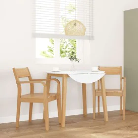 Sillas de comedor 2 uds madera maciza natural caucho by , dining chairs - Ref: Foro24-4102510, Price: 176,07 €, Discount: %