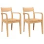 Sillas de comedor 2 uds madera maciza natural caucho by , dining chairs - Ref: Foro24-4102510, Price: 173,77 €, Discount: %