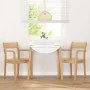 Sillas de comedor 2 uds madera maciza natural caucho by , dining chairs - Ref: Foro24-4102510, Price: 173,77 €, Discount: %