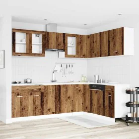 Mueble de cocina 11 piezas madera contrachapada madera vieja by , Kitchen cabinets - Ref: Foro24-3328577, Price: 662,41 €, Di...