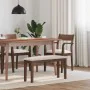 Banco 90 cm Madera Maciza Marrón Caucho von , Ess- und Küchenbänke - Ref: Foro24-4102592, Preis: 67,81 €, Rabatt: %