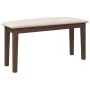 Banco 90 cm Madera Maciza Marrón Caucho von , Ess- und Küchenbänke - Ref: Foro24-4102592, Preis: 67,81 €, Rabatt: %