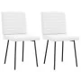 Sillas de comedor 2 unidades cuero sintético blanco by , dining chairs - Ref: Foro24-4101172, Price: 87,47 €, Discount: %