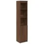 Aparador alto roble marrón 37,5x35x180 cm madera de ingeniería de , Aparadores - Ref: Foro24-861676, Precio: 85,57 €, Descuen...