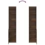 Aparador alto roble marrón 37,5x35x180 cm madera de ingeniería de , Aparadores - Ref: Foro24-861676, Precio: 85,57 €, Descuen...