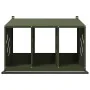 Nido para gallinas con 3 compartimentos de metal verde oliva by , Cages and habitats for small animals - Ref: Foro24-864345, ...