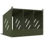 Nido para gallinas con 3 compartimentos de metal verde oliva by , Cages and habitats for small animals - Ref: Foro24-864345, ...