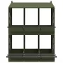 Nido para gallinas con 6 compartimentos de metal verde oliva by , Cages and habitats for small animals - Ref: Foro24-864351, ...