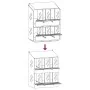 Nido para gallinas con 6 compartimentos de metal verde oliva by , Cages and habitats for small animals - Ref: Foro24-864351, ...