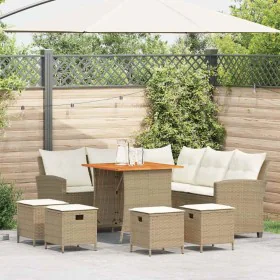 Juego de sofás de jardín en forma de L con cojines 6 pzas beige von , Gartensets - Ref: Foro24-3213542, Preis: 533,56 €, Raba...
