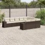 Set de sofás de jardín 10 pzas y cojines ratán sintético marrón von , Gartensets - Ref: Foro24-3255430, Preis: 640,84 €, Raba...