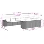 Set de sofás de jardín 10 pzas y cojines ratán sintético marrón von , Gartensets - Ref: Foro24-3255430, Preis: 640,84 €, Raba...