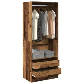 Armario de madera de ingeniería madera envejecida 80x50x200 cm von , Kleiderschränke - Ref: Foro24-3307754, Preis: 134,44 €, ...