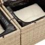 Set sofás jardín y cojines 7 pzas ratán sintético acacia beige by , Garden sets - Ref: Foro24-3327446, Price: 568,05 €, Disco...
