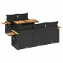 Set sofás jardín y cojines 6 pzas ratán sintético acacia negro von , Gartensets - Ref: Foro24-3327548, Preis: 531,76 €, Rabat...