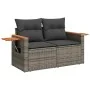 Set sofás jardín y cojines 8 pzas ratán sintético acacia gris by , Garden sets - Ref: Foro24-3327574, Price: 553,48 €, Discou...