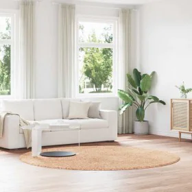 Alfombra peluda de pelo largo NAVARRA beige 240x240cm poliéster by , Rugs - Ref: Foro24-4102925, Price: 66,49 €, Discount: %