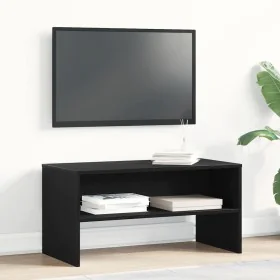 Mueble de TV madera de ingeniería roble negro 80x40x40 cm by , TV Furniture - Ref: Foro24-862393, Price: 52,86 €, Discount: %