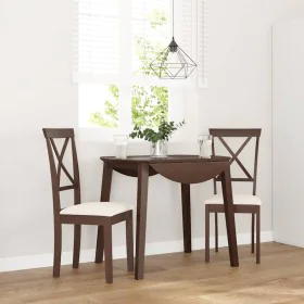 Sillas de comedor con cojines 2 uds madera maciza marrón caucho von , Essstühle - Ref: Foro24-4102401, Preis: 114,96 €, Rabat...