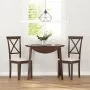 Sillas de comedor con cojines 2 uds madera maciza marrón caucho von , Essstühle - Ref: Foro24-4102401, Preis: 114,96 €, Rabat...
