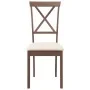 Sillas de comedor con cojines 2 uds madera maciza marrón caucho von , Essstühle - Ref: Foro24-4102401, Preis: 114,96 €, Rabat...